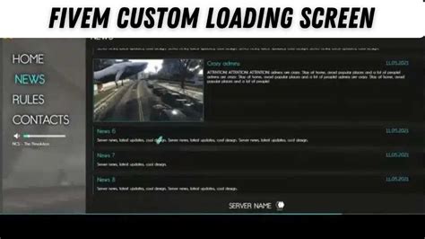 loading screen fivem|Adding a Custom Loading Screen to your FiveM Server